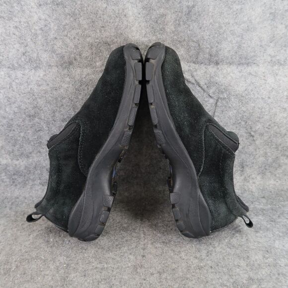 Lands End Shoes Womens 5 Slip On Moc Clog Black Leather Comfort Casual Active - Picture 8 of 12